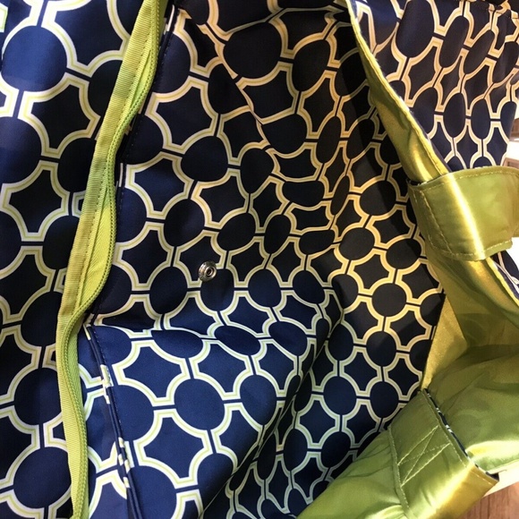 Ju-Ju-Be Classic Be Prepared Diaper Bag in Royal Envy Print with Stroller clasps - Picture 3 of 13